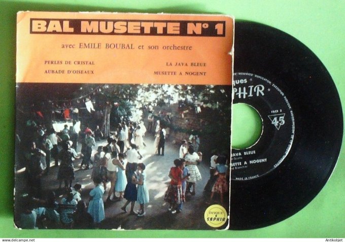 Boubal Emile Orchestre 45T EP Musette à Nogent 1956