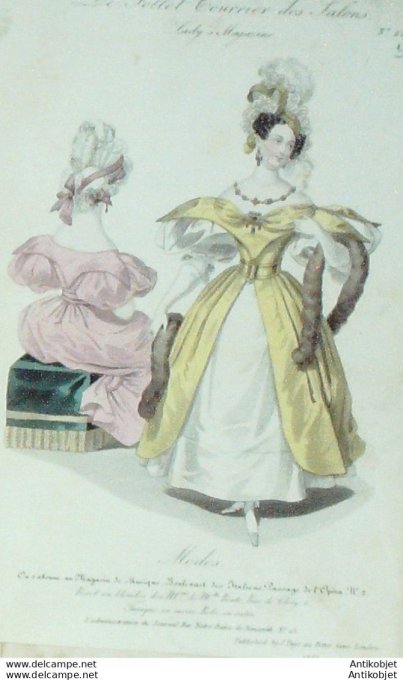 Le Follet 1831 # 229b Tunique moire robe satin