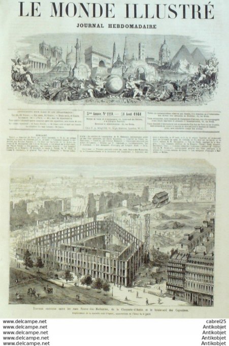 Le Monde illustré 1861 n°229 Marseille (13) Abbeville (80) Chalons (51) Hongrie Pesth