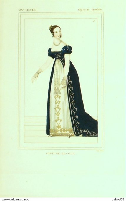 Mode Dame de cour sous NAPOLEON 19ème 1852