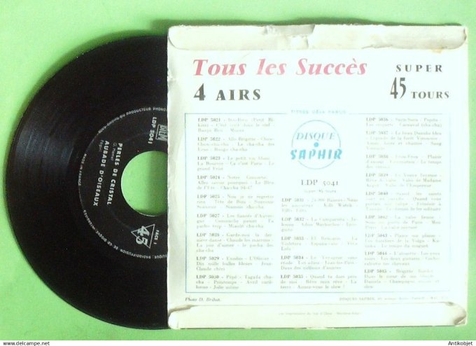 Boubal Emile Orchestre 45T EP Musette à Nogent 1956