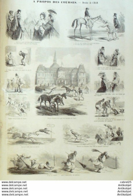 Le Monde illustré 1861 n°229 Marseille (13) Abbeville (80) Chalons (51) Hongrie Pesth