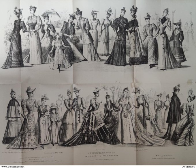Le Coquet 1886 # 06 Robe de bal (Maison Toche) Gd format