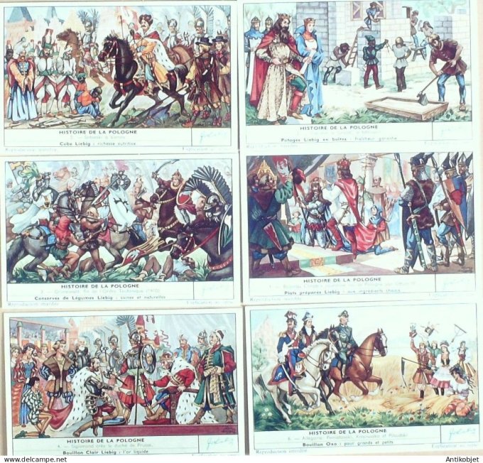 Chromo Liebig Sang 1718 Pologne son histoire (1959)