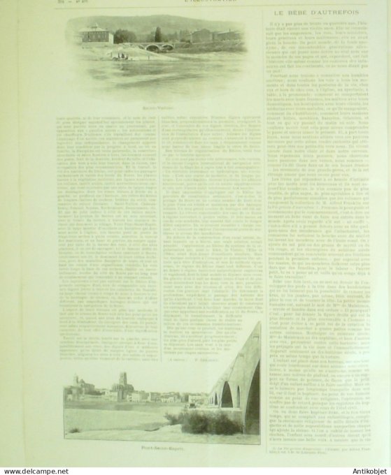 L'illustration 1896 n°2772 Henriette Couedon Batellerie du Rhône Chamonix (74);