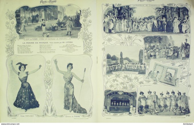 Paris qui chante 1903 # 3 Meyer Deval Fugère Myriel Fragson Galipaux Dulac