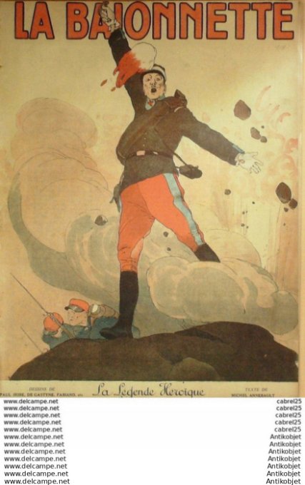 La Baionnette 1917 # 108 (Legende Heroique) Baille Hautot Le Rallic Marechaux