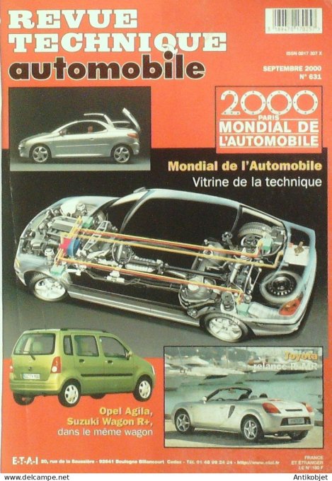 Revue Tech. Automobile 2000 n°631 Opel Agila Suzuki Wagon R+