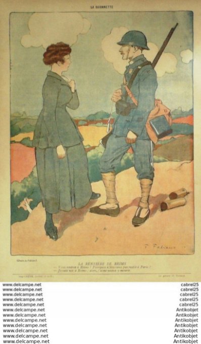 La Baionnette 1917 # 108 (Legende Heroique) Baille Hautot Le Rallic Marechaux