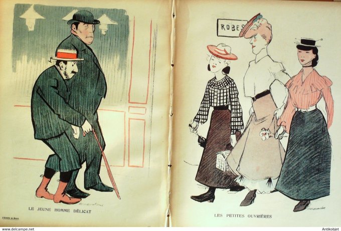 L'Assiette au beurre 1905 # 231 Les joies de la rue ivrogne bretonne Hermann