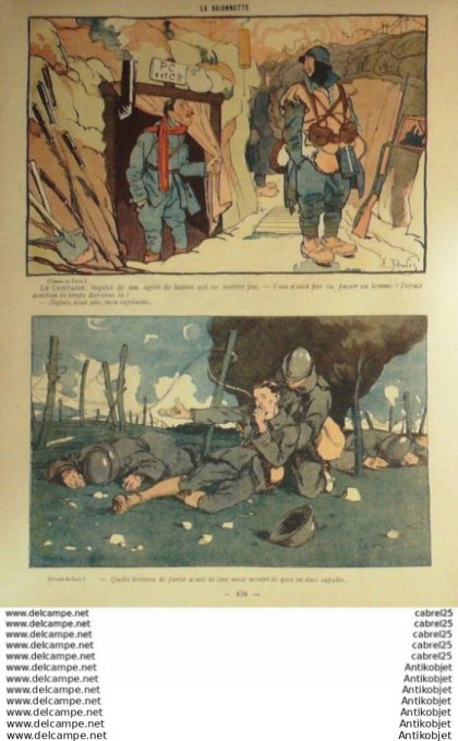 La Baionnette 1917 # 108 (Legende Heroique) Baille Hautot Le Rallic Marechaux