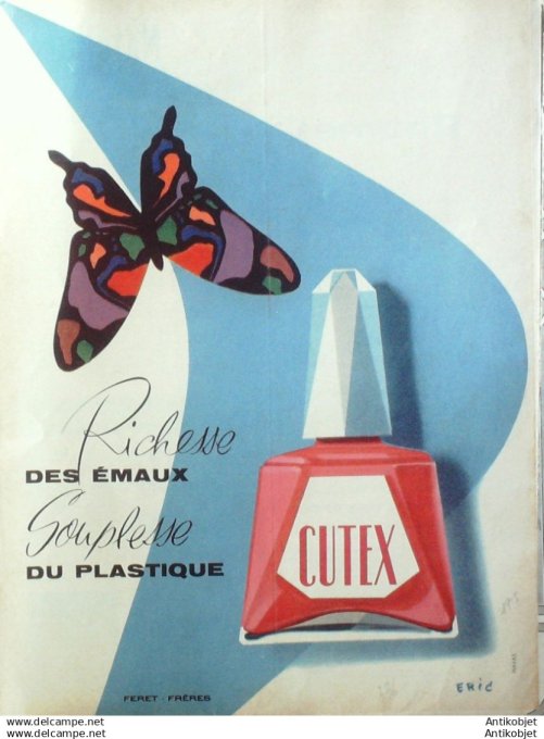 Publicite Cosmetique Cutex 1951