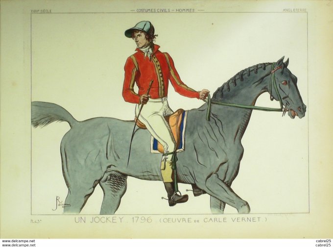 Angleterre Jockey en 1796