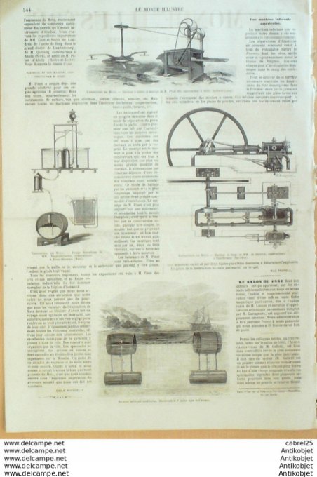 Le Monde illustré 1861 n°228 Joute Sur La Seine Bataille Bull Run Ribeauville Heidelberg