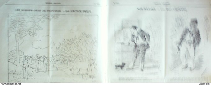 Le Journal Amusant 1884 # 1435 Les gars du petit seminaire par Peti