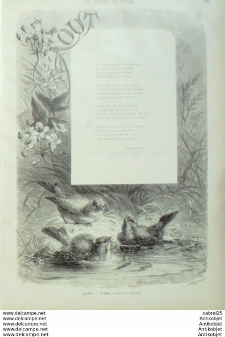 Le Monde illustré 1876 n°1011 Serbie Ratina Bachi Bouzouk Grenoble (38) Vaucanson St Denis (93)