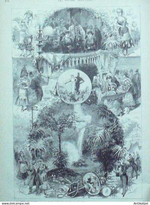 Le Monde illustré 1879 n°1159 Auteuil incendie des tribunes Russie Solowieff