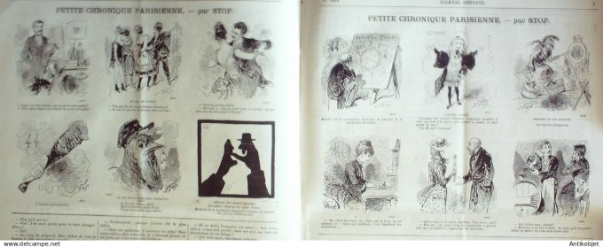 Le Journal Amusant 1884 # 1435 Les gars du petit seminaire par Peti