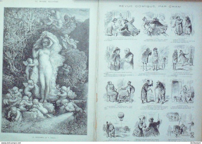 Le Monde illustré 1879 n°1159 Auteuil incendie des tribunes Russie Solowieff