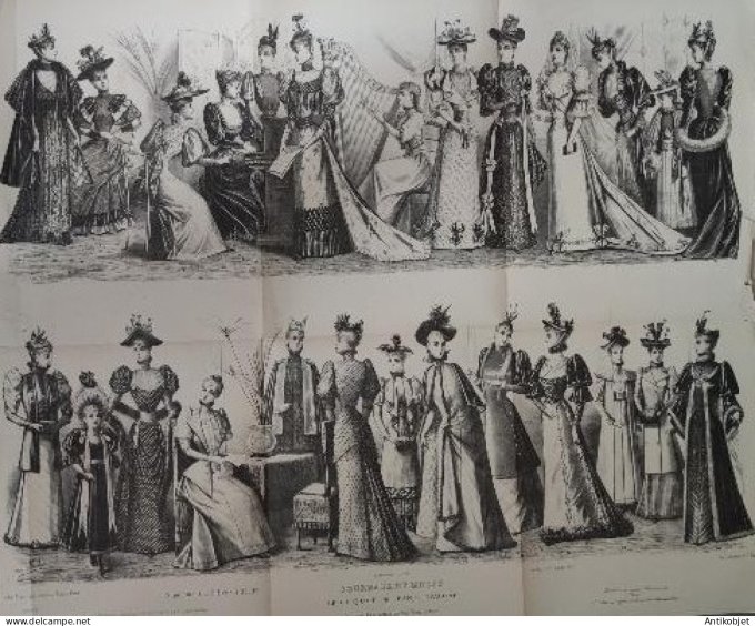 Le Coquet 1886 # 03 (Maison Toche) Robe de promenade Gd format