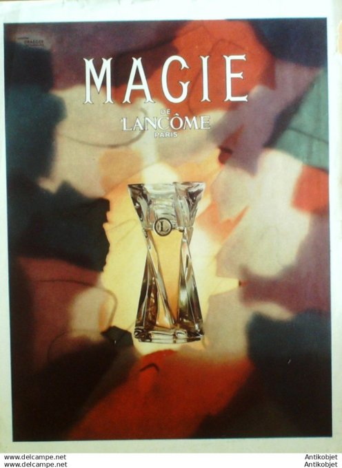 Publicite Cosmetique Lancome Magie 1955