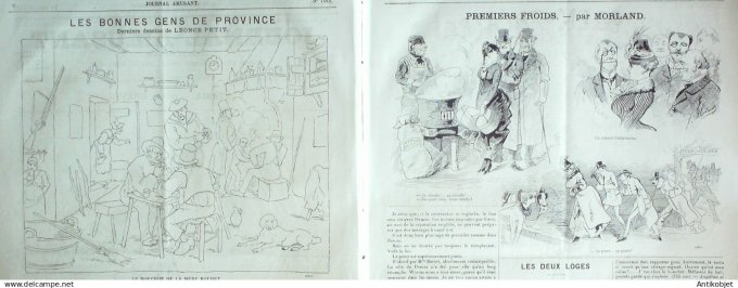 Le Journal Amusant 1885 # 1482 Le bouchon de la mere Boudet par Petit