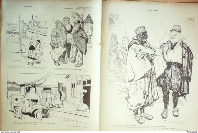 Le Rire Rouge 1915-06-12 #  30 Journal humoristique Ed.Originale Croix de Fer