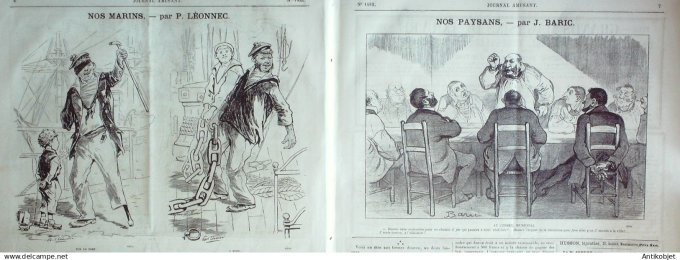 Le Journal Amusant 1885 # 1482 Le bouchon de la mere Boudet par Petit