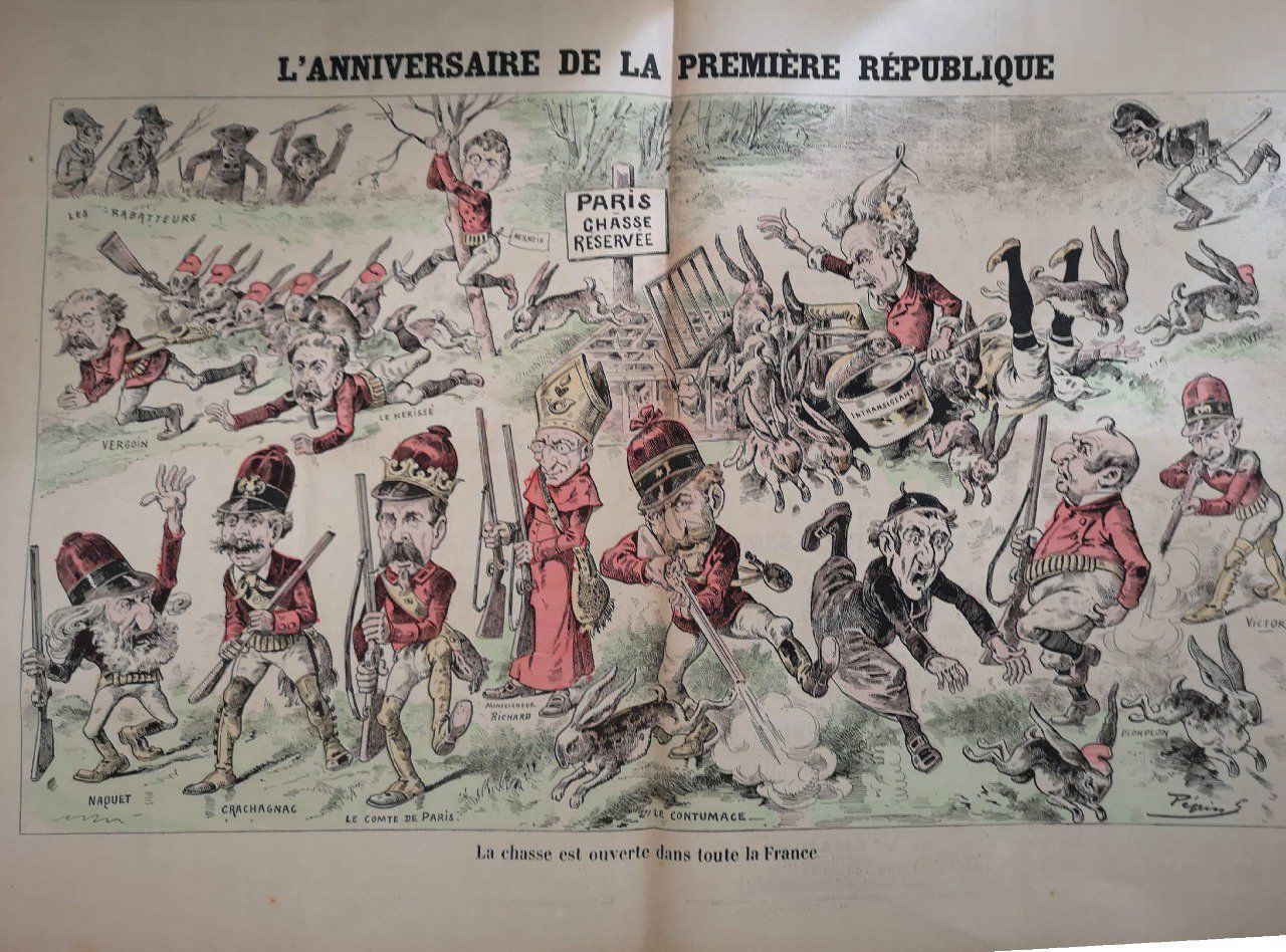 Le Grelot 1889 n°963 ANNIVERSAIRE de la 1ère REPUBLIQUE PEPIN