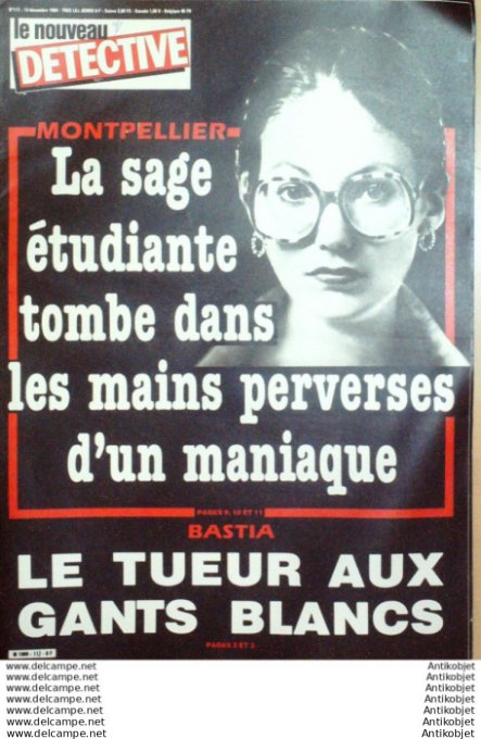 Détective 1984 # 115 Douai St-Etienne Nanterre Montpellier Montrouge Versailles