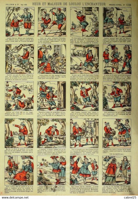 Bonheur & Malheur  de Loulou L'enchanteur (Pellerin d'epinal)