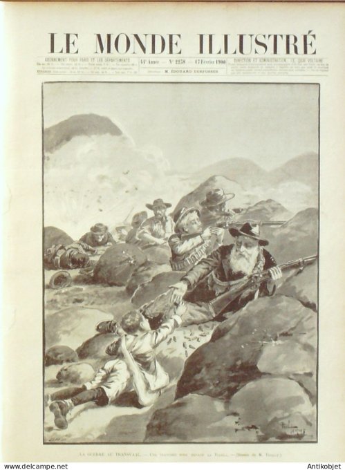 Le Monde illustré 1900 n°2238 Martinique Afrique-Sud Tugela Fanfare Boers Modder-River   Transvaal