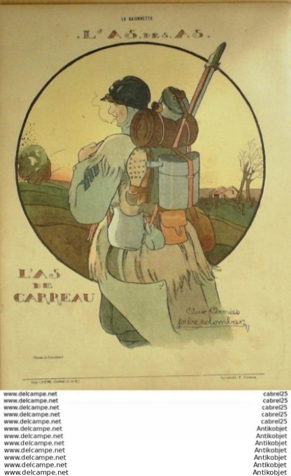 La Baionnette 1917 # 103 (Les As) Ordner Fournier Gastyne Colombier Bofa