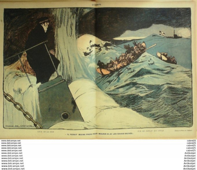 La Baionnette 1917 # 103 (Les As) Ordner Fournier Gastyne Colombier Bofa