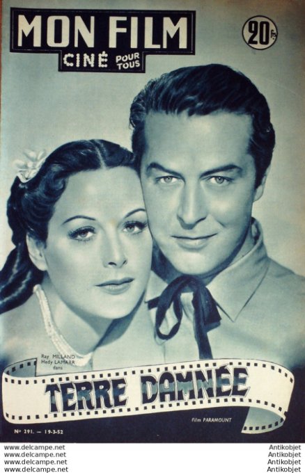 Terre Damnée Ray Milland Hedy Lamarr Mona Freeman