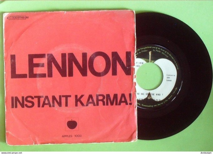 Lennon John 45T SP Instant karma 1970