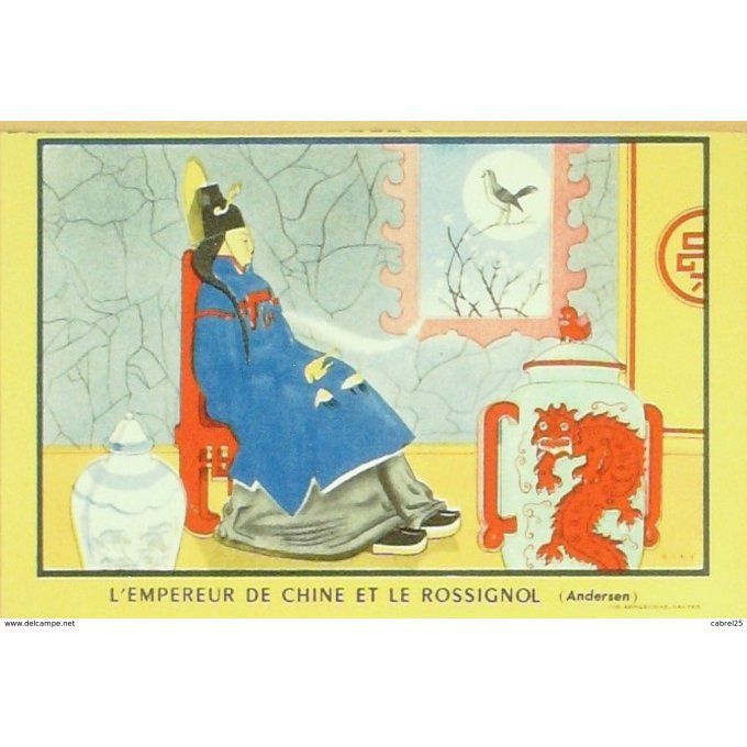 Buvard CHINE L'EMPEREUR et le ROSSIGNOL