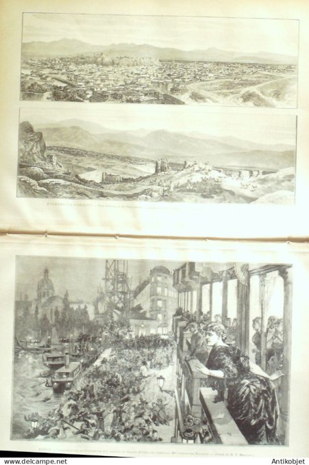 Le Monde illustré 1885 n°1489 Bulgarie Vratza Philippopoli Suisse Villars-Chésières