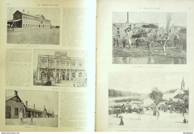 Le Monde illustré 1900 n°2255 Chine Pékin Tien-Tsin Calais (62) Suède Oscar II Johannesburg Châlons 