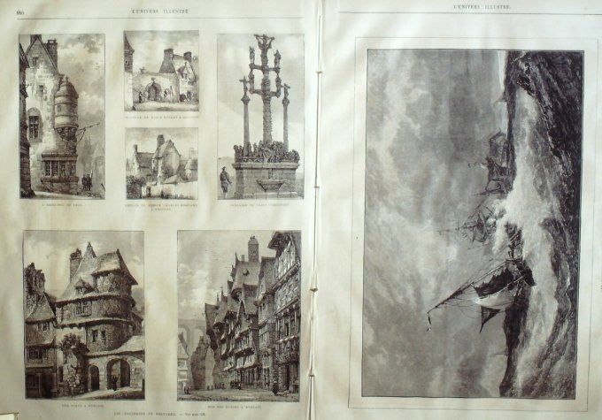 L'Univers illustré 1873 # 964 Suisse Genève Morlaix (29) Autriche Vienne  