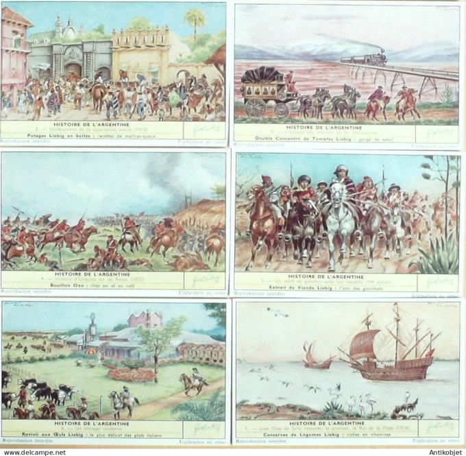 Chromo Liebig Sang 1717 Argentine son histoire (1959)