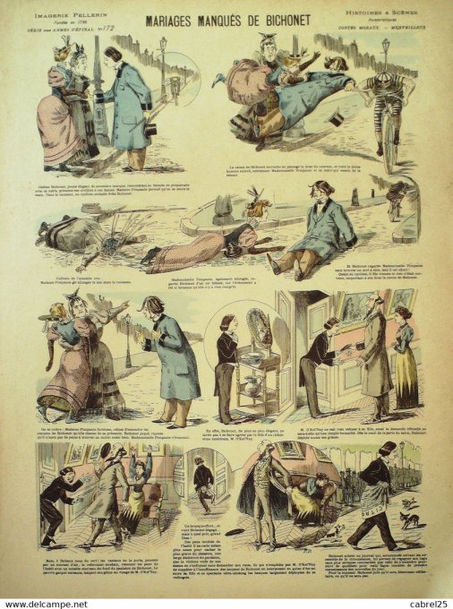 Mariages Manques  de Bichonet (Pellerin d'epinal)