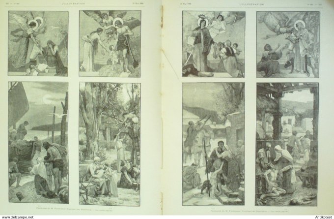 L'illustration 1900 n°2987 Algérie Igli Zousfana El Morar Hammada Moulins (03) Vincennes (94)