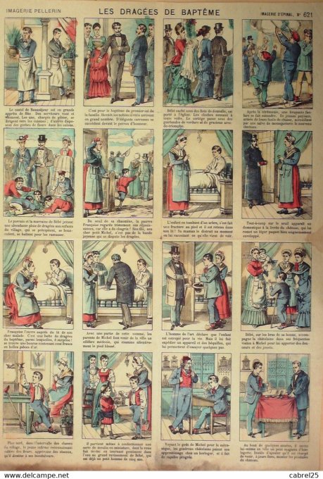 Les Dragees  de Bapteme  (Pellerin d'epinal)