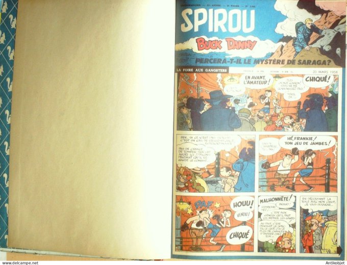 Album Spirou 66 Dupuis (n°1040-1049) 1958 (20-038 au 17-10) Eo complet