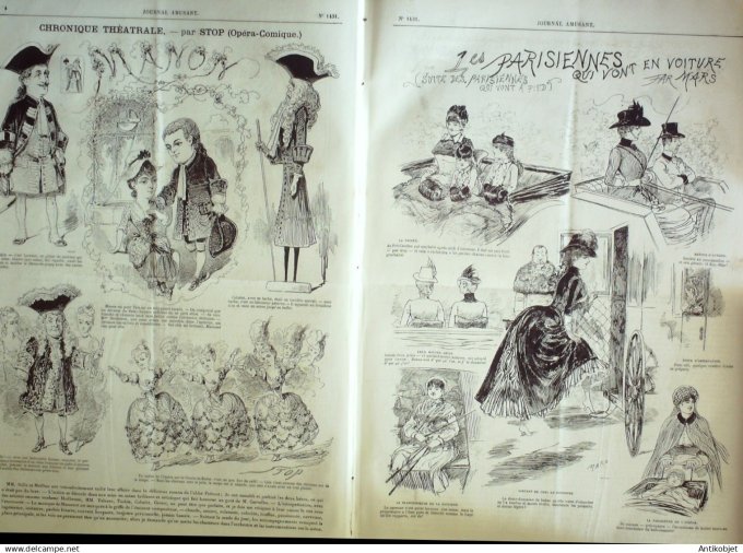 Le Journal Amusant 1884 # 1431 Le Moulin a vent par Petit