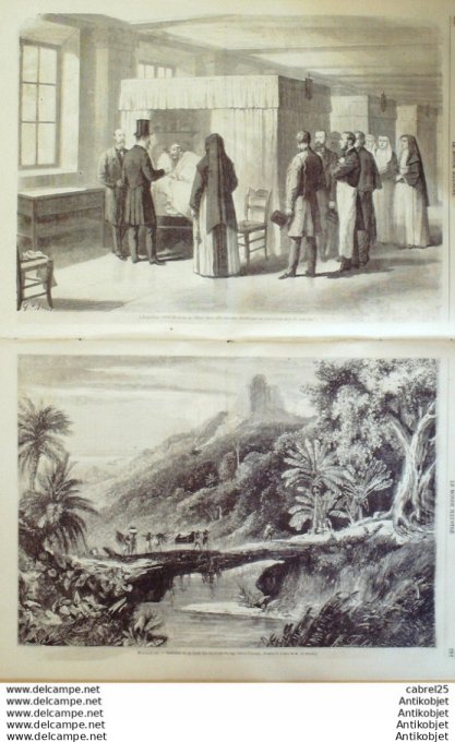 Le Monde illustré 1865 n°446 Angleterre Rossall Madagascar Cap Saint Vincent Hotel Dieu Guadeloupe M