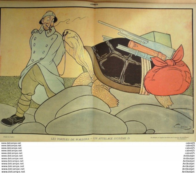 La Baionnette 1917 # 102 (Heros   Quatre Pattes) Rabier Wegener Gerda Gallo La Rallic