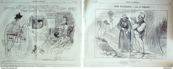 Le Journal Amusant 1884 # 1431 Le Moulin a vent par Petit