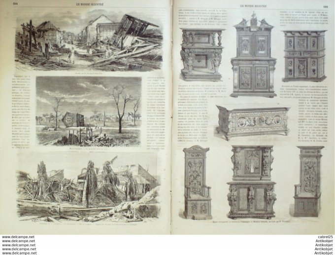 Le Monde illustré 1865 n°446 Angleterre Rossall Madagascar Cap Saint Vincent Hotel Dieu Guadeloupe M